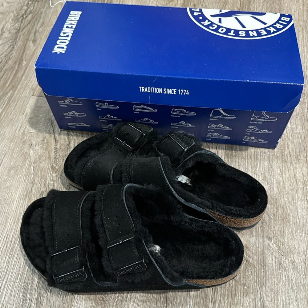 Birkenstock arizona shearling